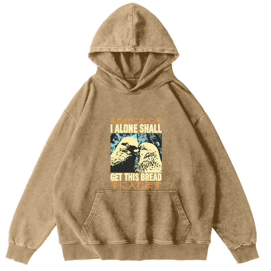 Two Dove Japanese Washed Hoodie-Zazasy