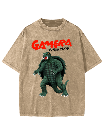 Big Monster Japanese Style Vintage Washed T-shirt