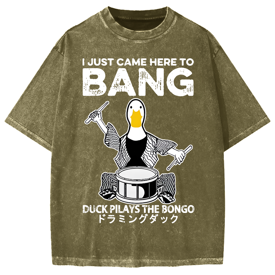 Drumming Duck Vintage Washed T-shirt