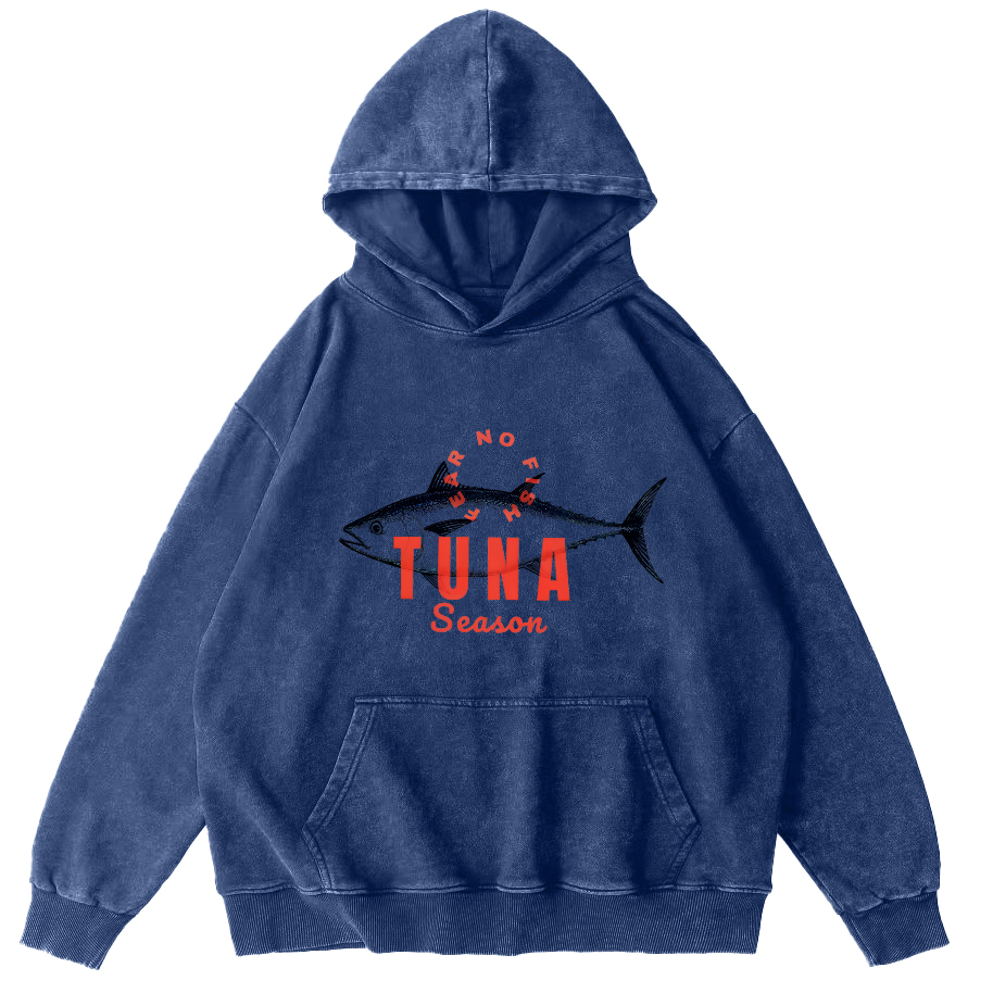 Tunas Vintage Washed Hoodie-Zazasy