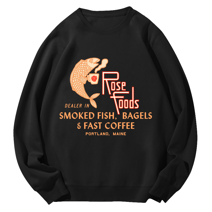 Rose Foods Round Neck Sweatshirt-Zazasy