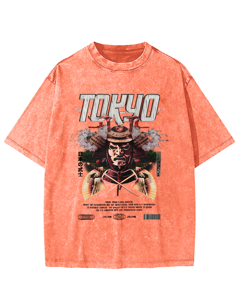 Tokyo Samurai Vintage Washed T-shirt