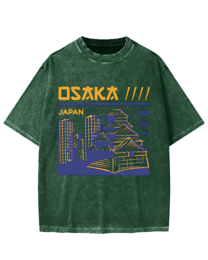 Osaka Japan Vintage Washed T-shirt