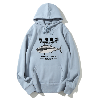 Tokyo Tsukiji Market Cotton Hoodie