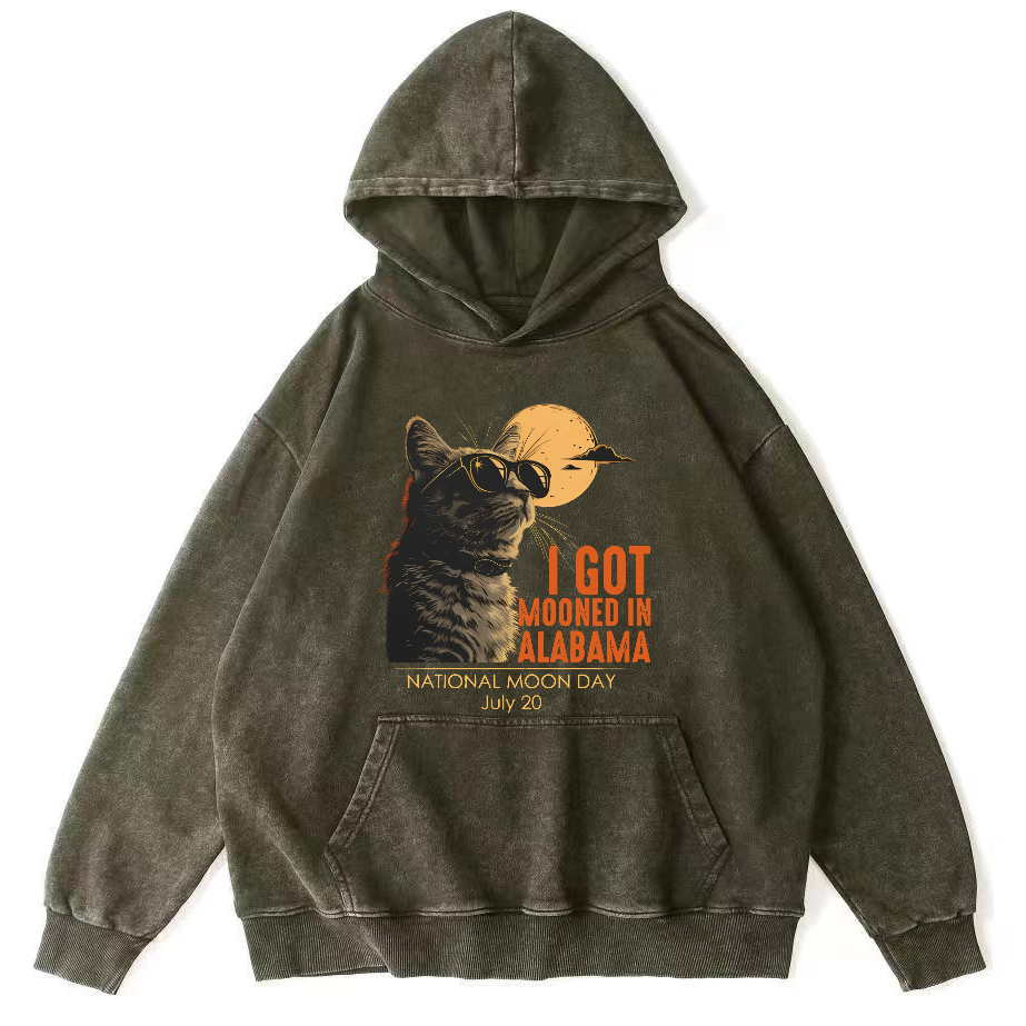 I Got Moonde In Alabama Vintage Washed Hoodie-Zazasy