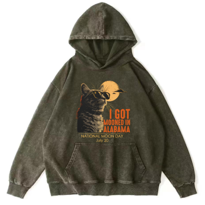 I Got Moonde In Alabama Vintage Washed Hoodie-Zazasy