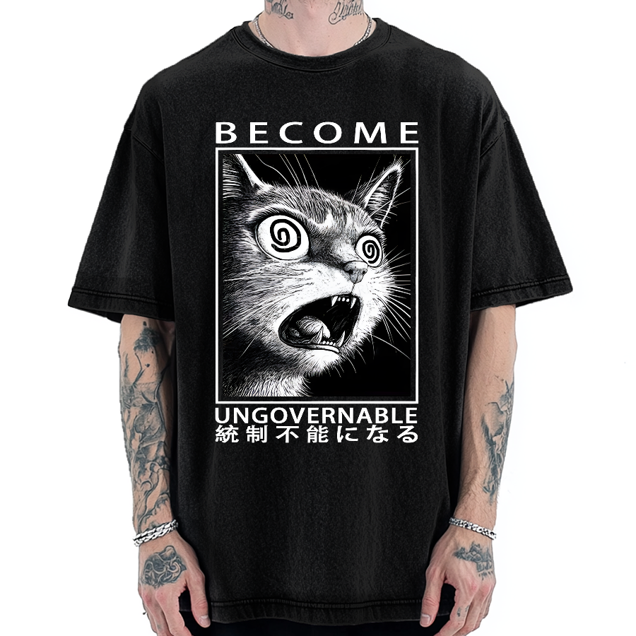 Become Ungovernable Japanese Vintage Washed T-shirt