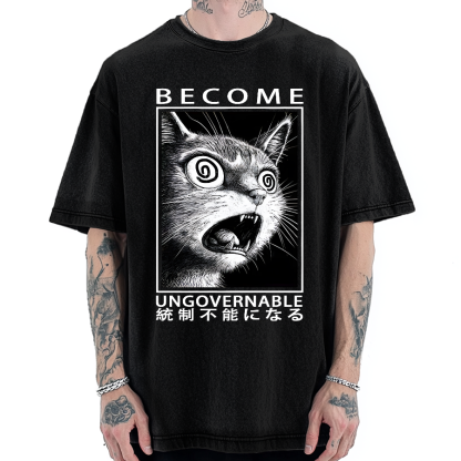 Become Ungovernable Japanese Vintage Washed T-shirt