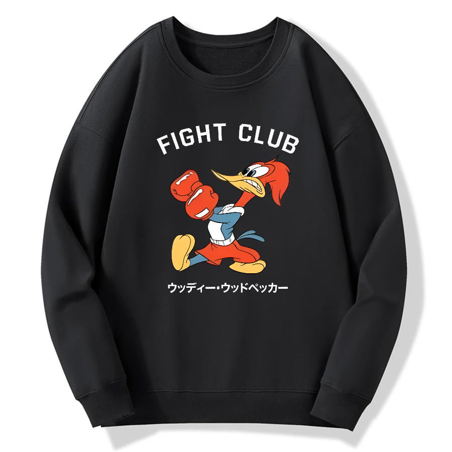 Fight Club Retro Japanese Style Cotton Pullover Sweatshirt