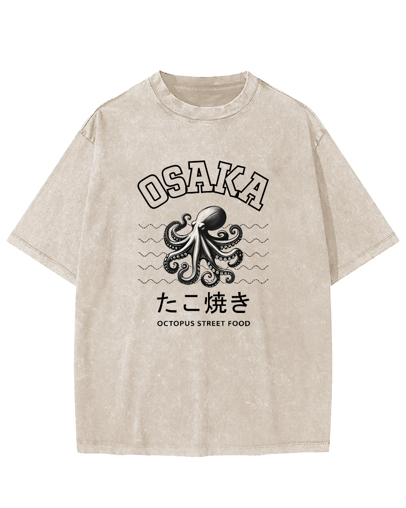 Osaka Octopus Vintage Washed T-shirt
