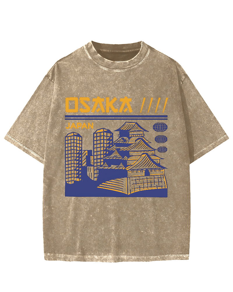 Osaka Japan Vintage Washed T-shirt