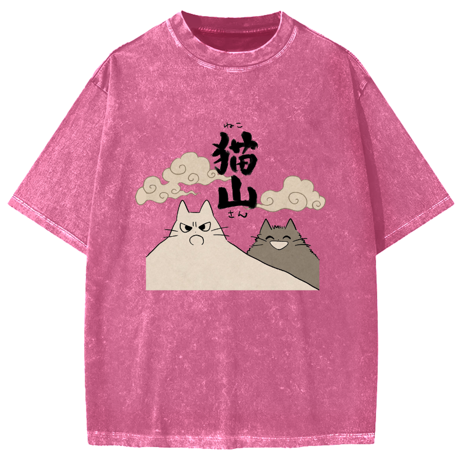 Cat Mountain Vintage Washed T-shirt