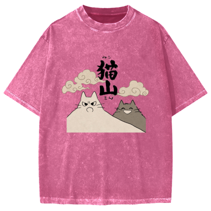 Cat Mountain Vintage Washed T-shirt