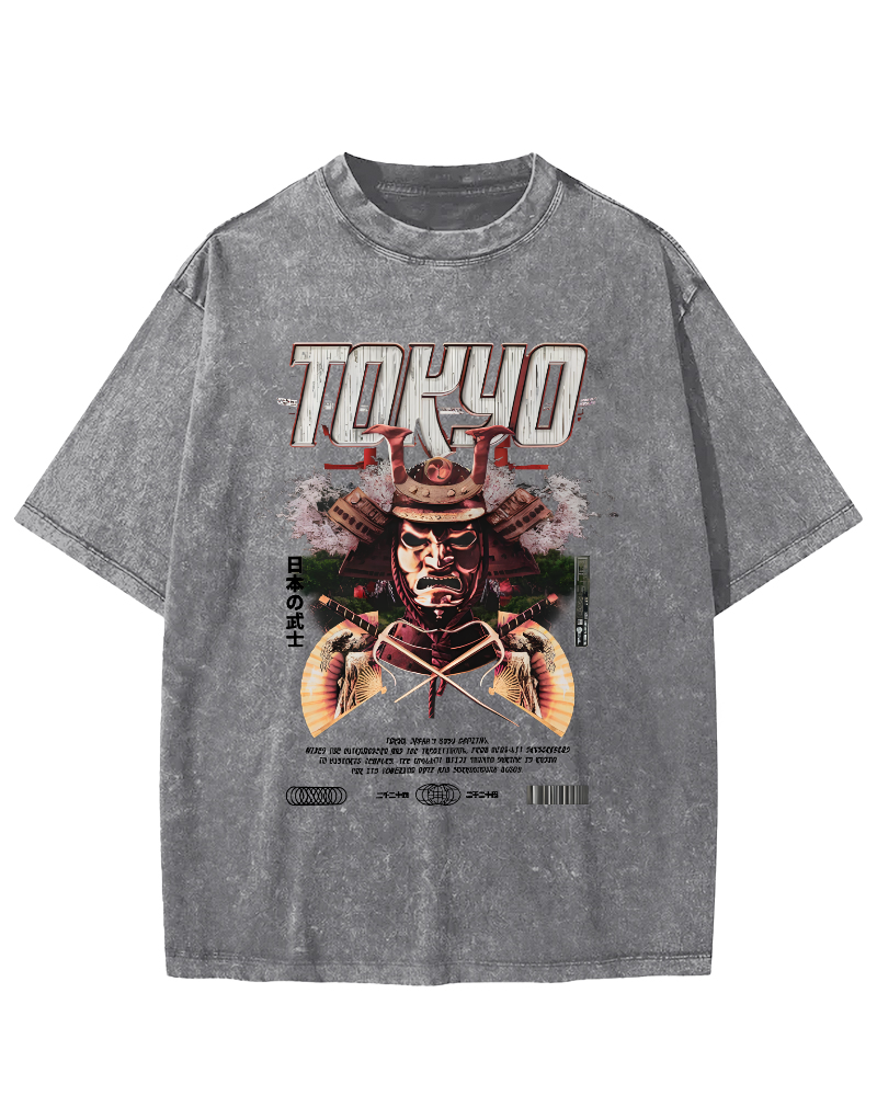 Tokyo Samurai Vintage Washed T-shirt