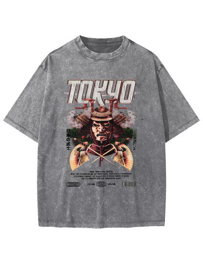 Tokyo Samurai Vintage Washed T-shirt
