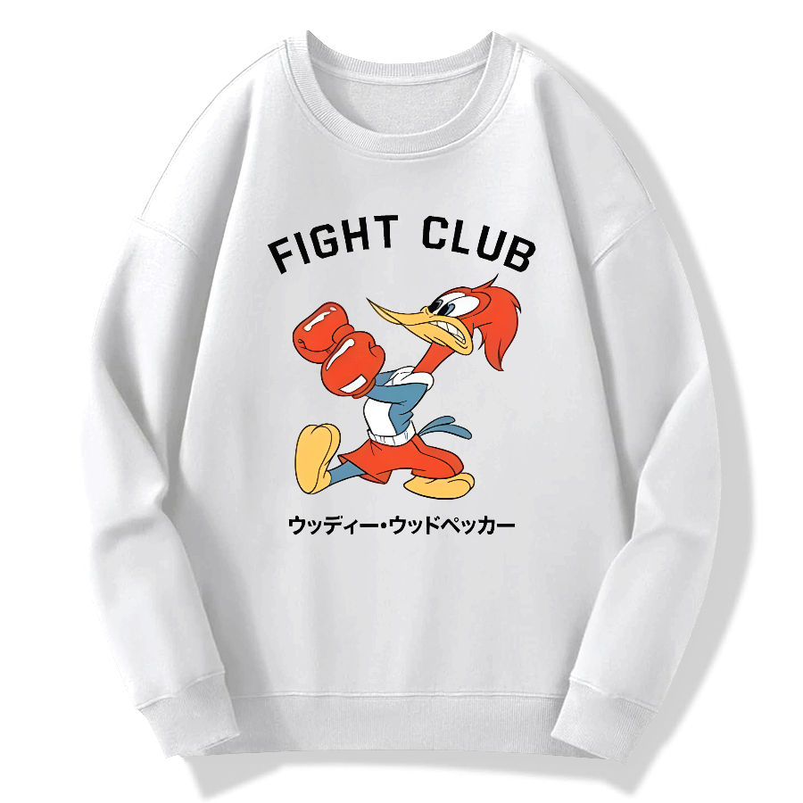 Fight Club Retro Japanese Style Cotton Pullover Sweatshirt