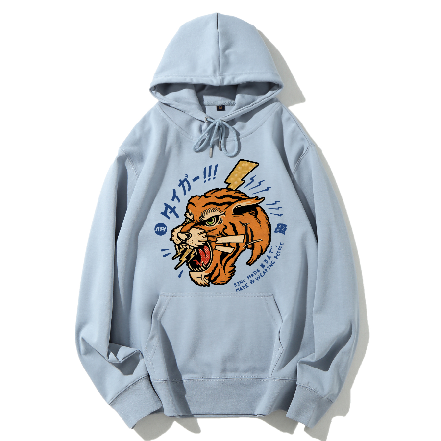 Tiger Japanese Retro Cotton Hoodie