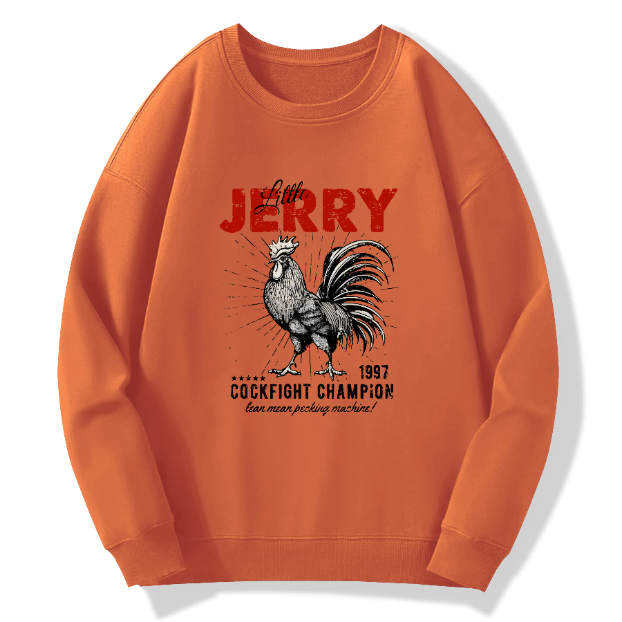 Jerry Retro Cotton Pullover Sweatshirt