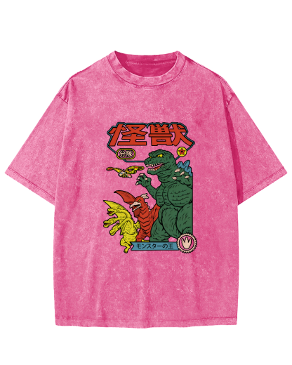 Monster Squad Japanese Style Vintage Distressed T-shirt-Zazasy
