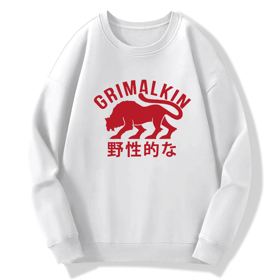 Grimalkin Cotton Pullover Sweatshirt