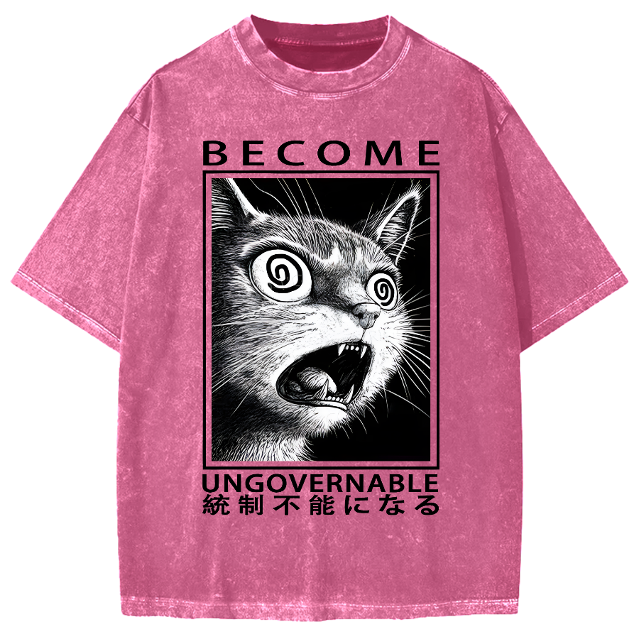 Become Ungovernable Japanese Vintage Washed T-shirt