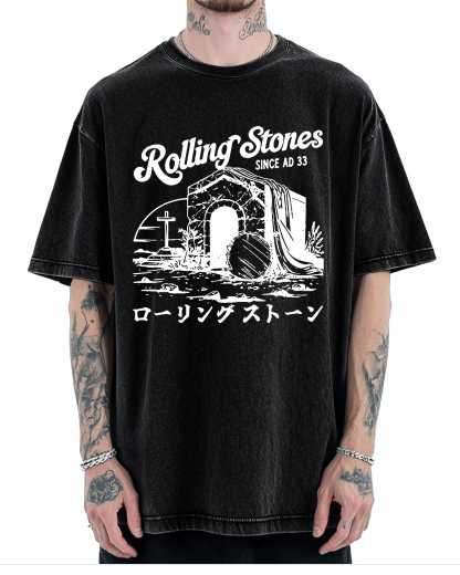 Rolling Stones Funny Easter Vintage Washed T-shirt