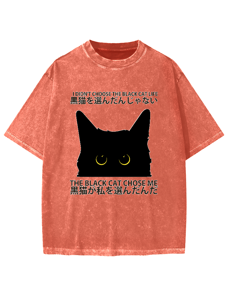 Black Cat's Choice Vintage Washed T-shirt