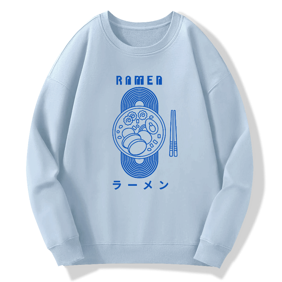 Lamian Noodles Cotton Pullover Sweatshirt