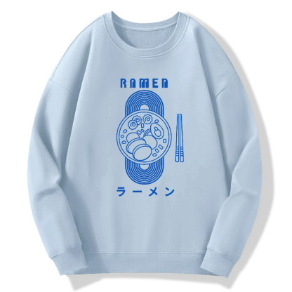 Lamian Noodles Cotton Pullover Sweatshirt