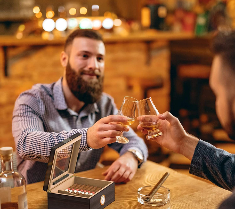 Spanish Cedar Wood Cigar Humidor-25-50 Cigars 