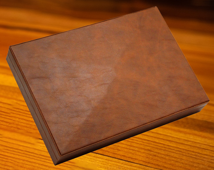 Benjamin Leatherette Portable Cigar Case Card Slot 10-Cigars Monte Gift Box