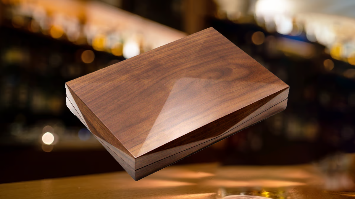 Benjamin Cedar Solid Wood Portable Cigar Humidor-10 Cigars