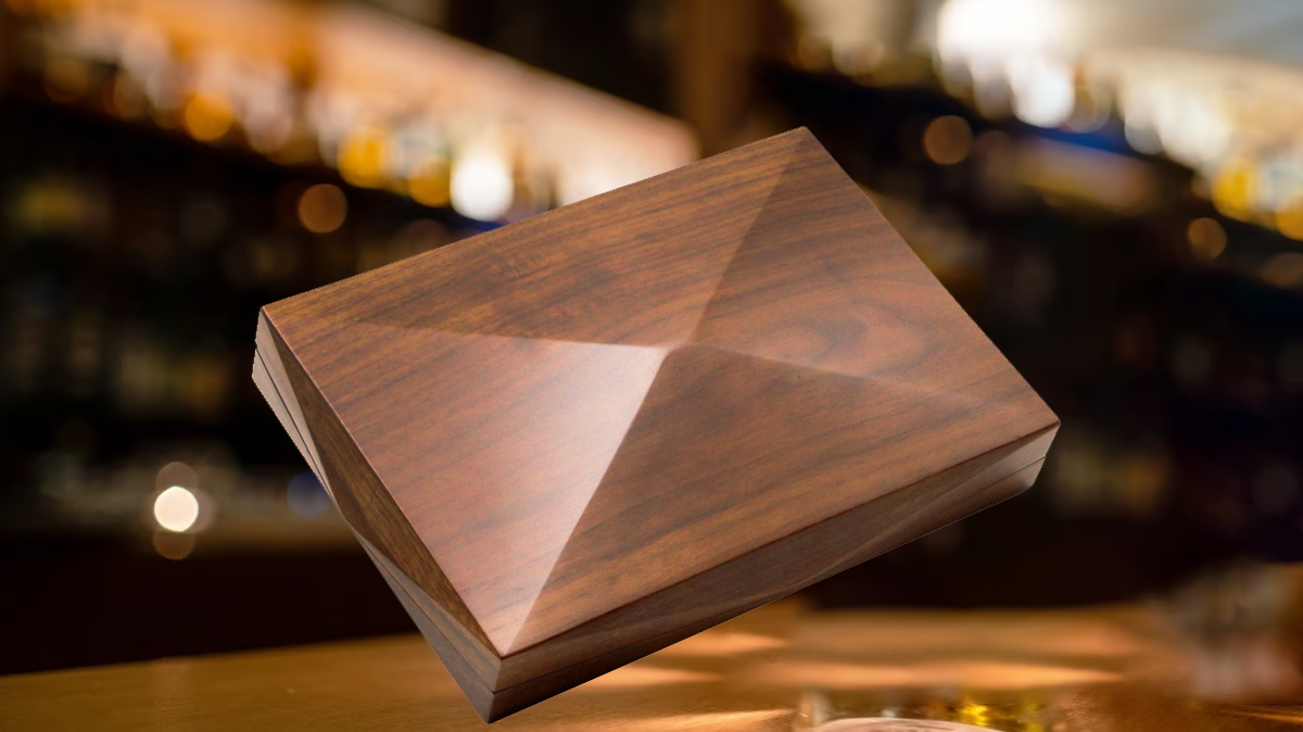 Benjamin Cedar Solid Wood Portable Cigar Humidor-10 Cigars