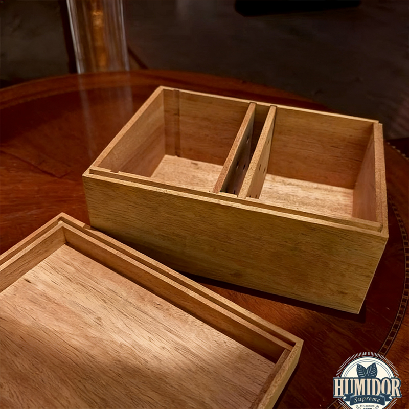 Benjamin Premium Mortise-and-tenon Mahogany Cigar Box with Custom Photo Lid