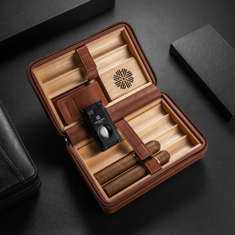 Cigar Case Set Convenient Cigar Case-6 Cigar