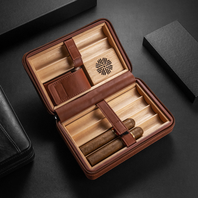 Cigar Case Set Convenient Cigar Case-6 Cigar
