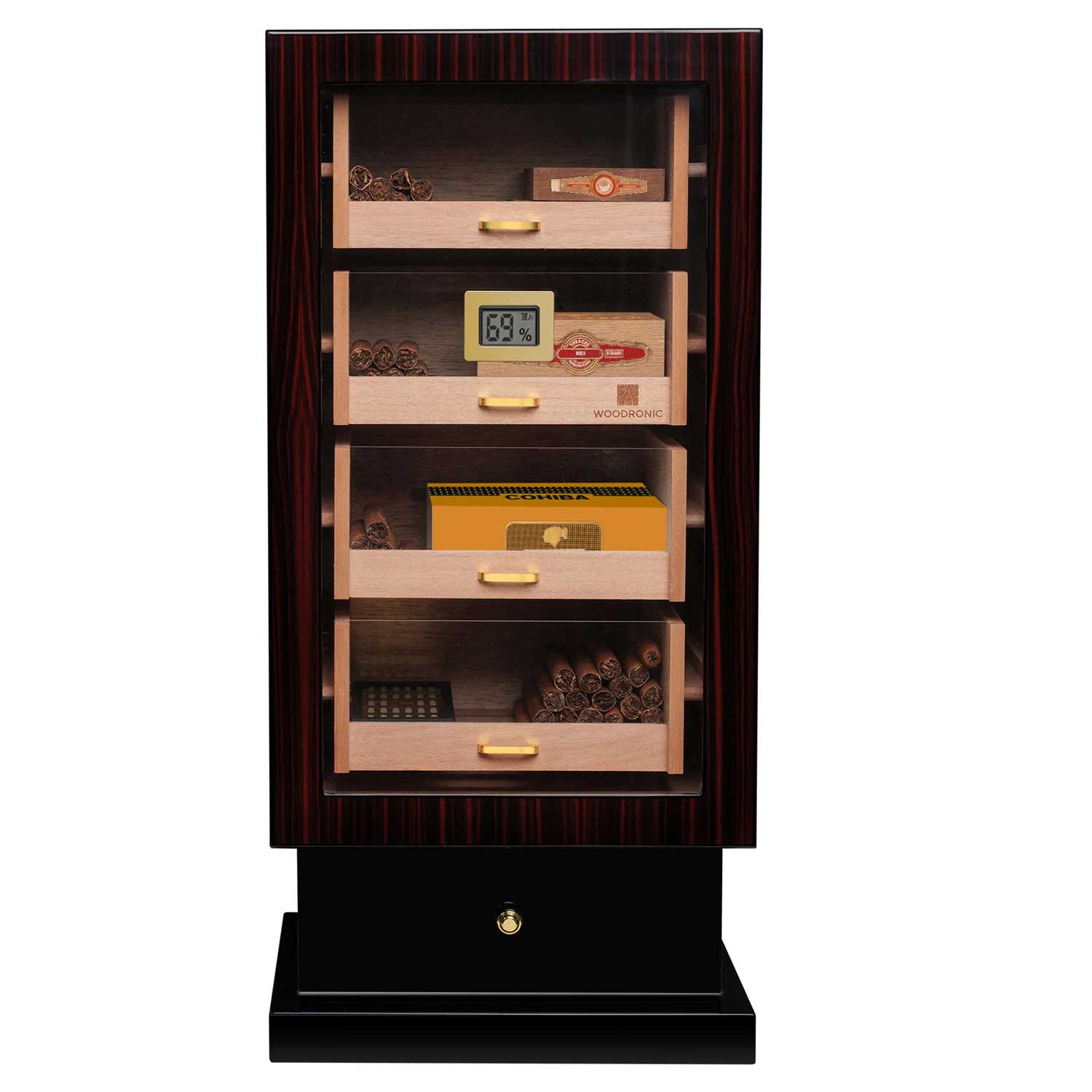 Cigar Cabinet Humidor for 200-250 Cigars with Digital Hygrometer-Benjamin