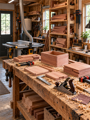 Handcrafted cedar cigar humidors made in our family workshop