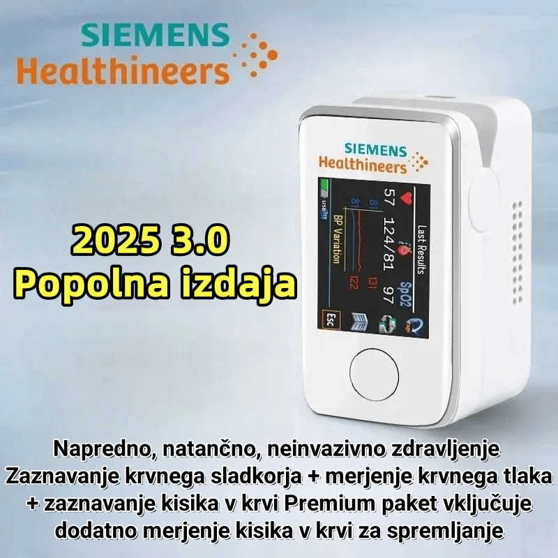 Siemens večfunkcijski glukometer brez igle – Merite glukozo udobno in brez bolečin