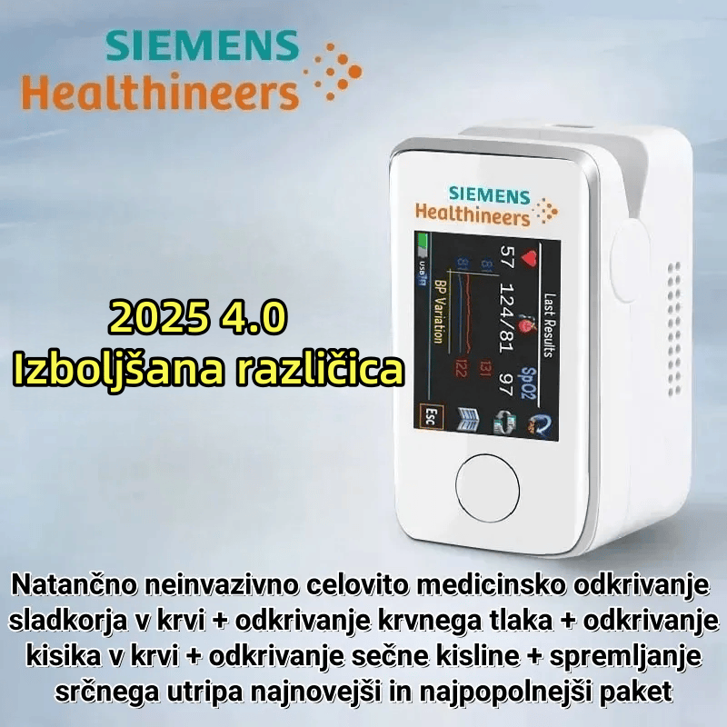 Siemens večfunkcijski glukometer brez igle – Merite glukozo udobno in brez bolečin