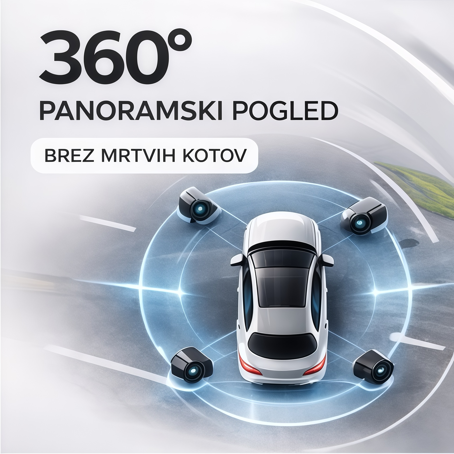 Garmin G980 pametna avtomobilska kamera z AI glasovnim upravljanjem | štiri kamere | 360° panoramski pogled | 4K Ultra HD nočni vid | GPS beleženje poti