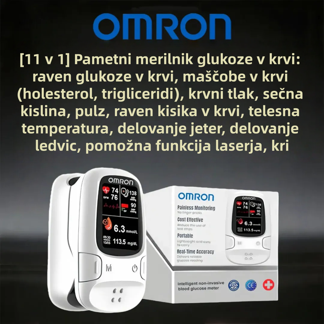 🔥 Omron™ predstavlja novo lansiran neinvazivni pametni merilnik glukoze v krvi 🔥 🔥 Izdelano v ZDA 🔥