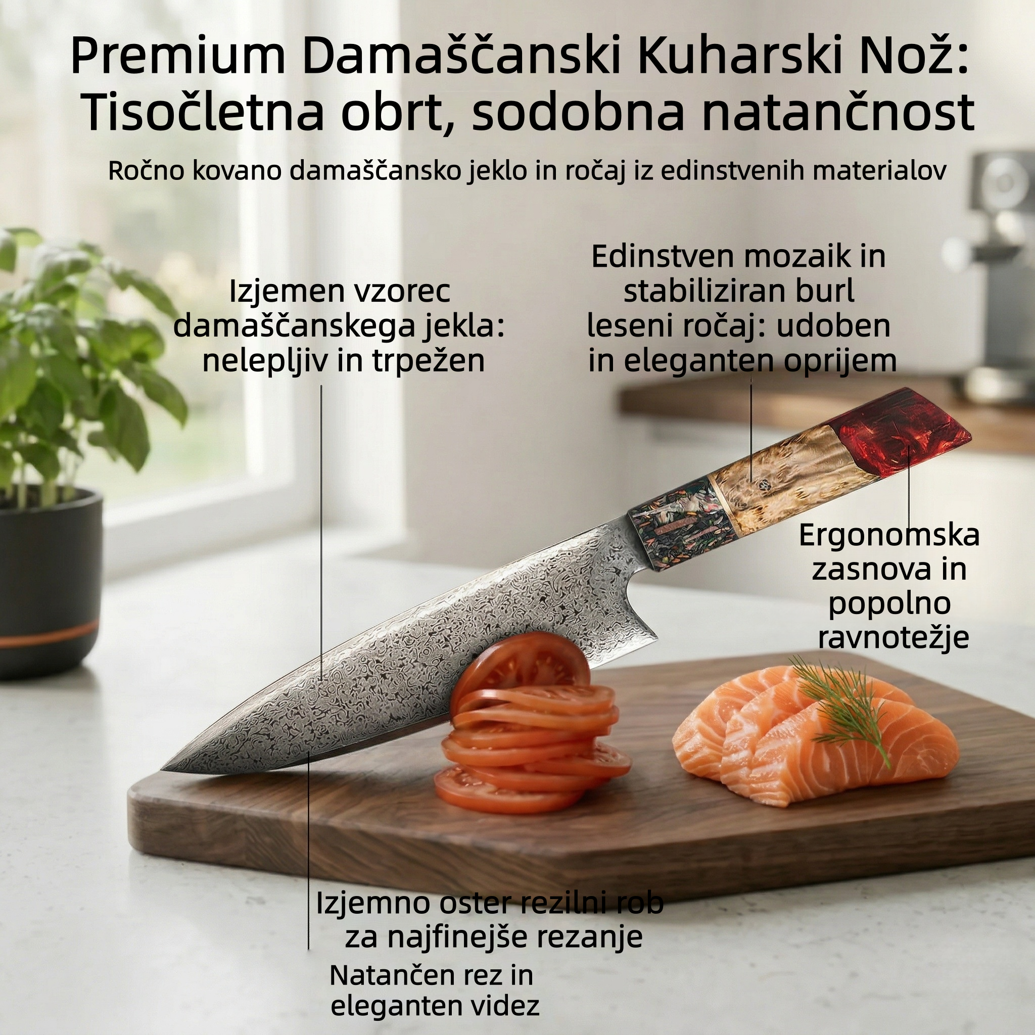 🍽️Omejena izdaja|  FISKARS® 5-DELNI KOMPLET NOŽEV V FISKARS EDGE BLOCKU, OSTRI KUHINJSKI NOŽ + KOMPLET ZA BRUSENJE