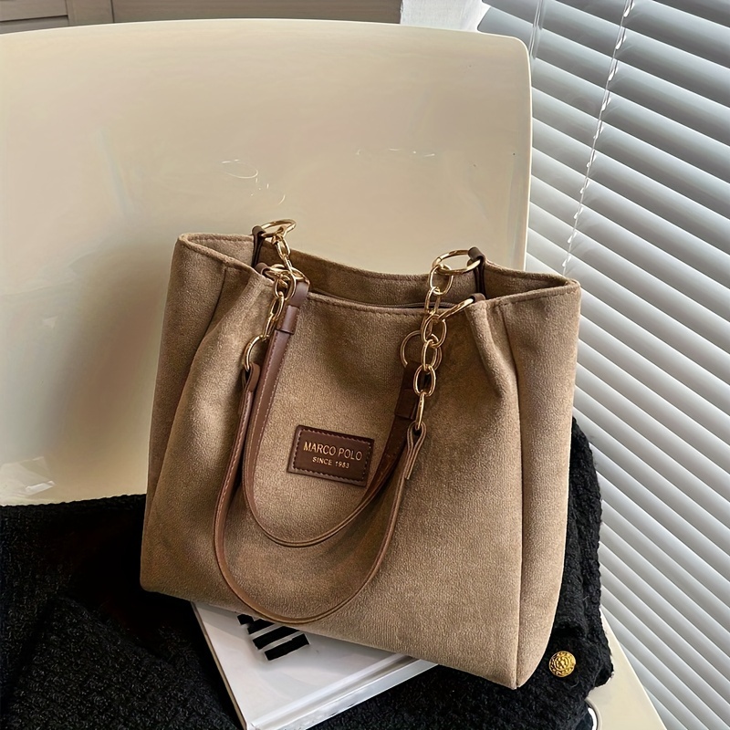 🎁 ¡Descuento del 48% en todos los productos!#LujoEspléndido🌟💼Bolso de mano con parche de letras, bolso de hombro con cadena vintage, bolso de trabajo y escuela para mujeres