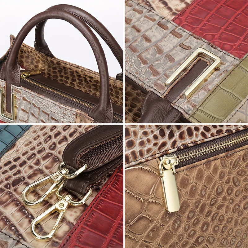 🎁 ¡Descuento del 48% en todos los productos!LujoEspléndido🌟💼Bolso de mano de parches aleatorios vintage, bolso de hombro de estilo étnico cuadrado de gran capacidad, bolso de almacenamiento perfecto para viajes y uso diario