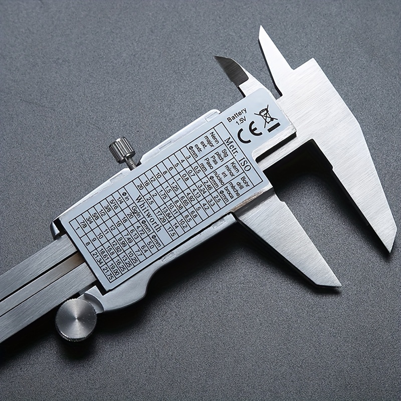 🎁 ¡Descuento del 48% en todos los productos ! 🛠️ Herramienta de medición LCD de acero inoxidable con calibre de 6 pulgadas 🌟