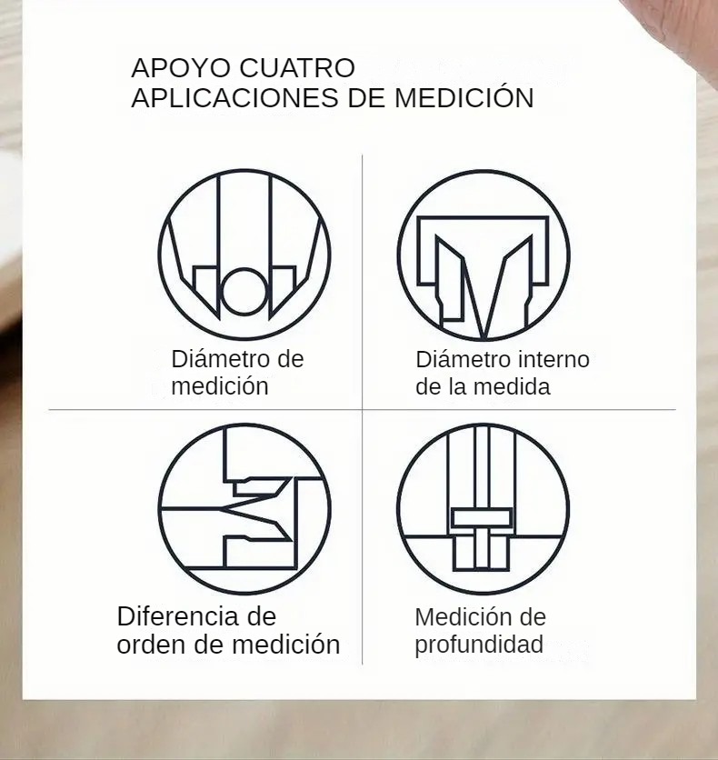 🎁 ¡Descuento del 48% en todos los productos ! 🛠️ Herramienta de medición LCD de acero inoxidable con calibre de 6 pulgadas 🌟