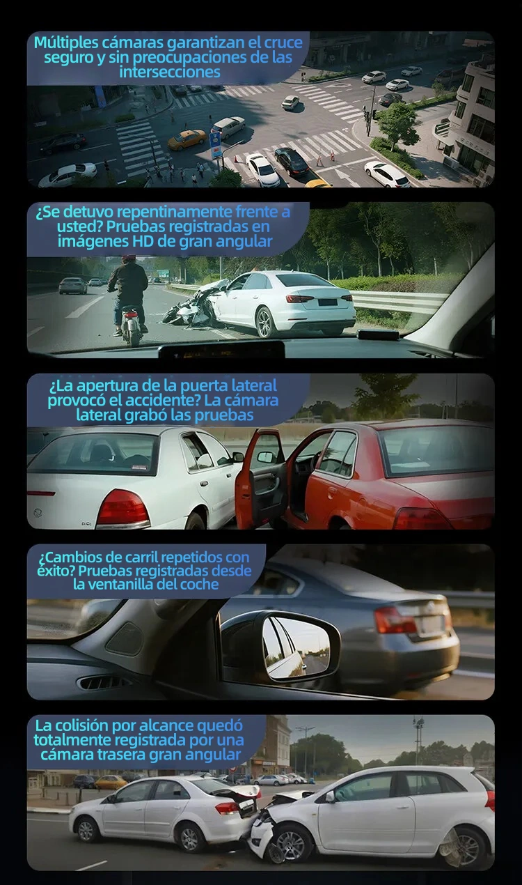 Cámara para coche Garmin G980 con IA y control por voz, cuatro cámaras, vista panorámica de 360°, visión nocturna 4K Ultra HD y seguimiento GPS