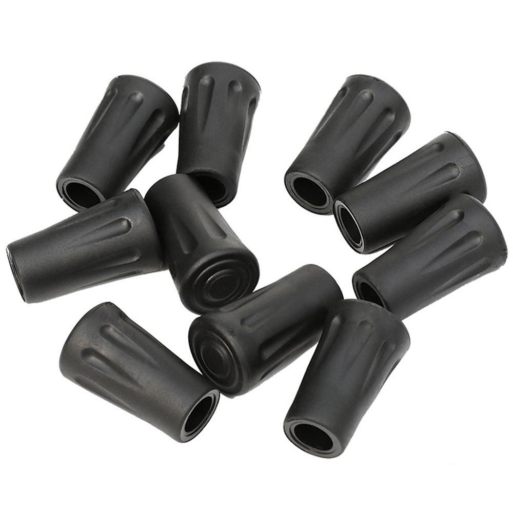 11mm Universal Trekking Pole Rubber Tips, Anti-Slip Wear-Resistant Feet