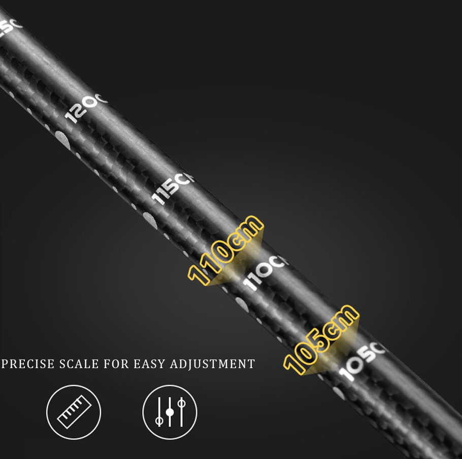 Lightweight carbon fiber treking poles for beginners